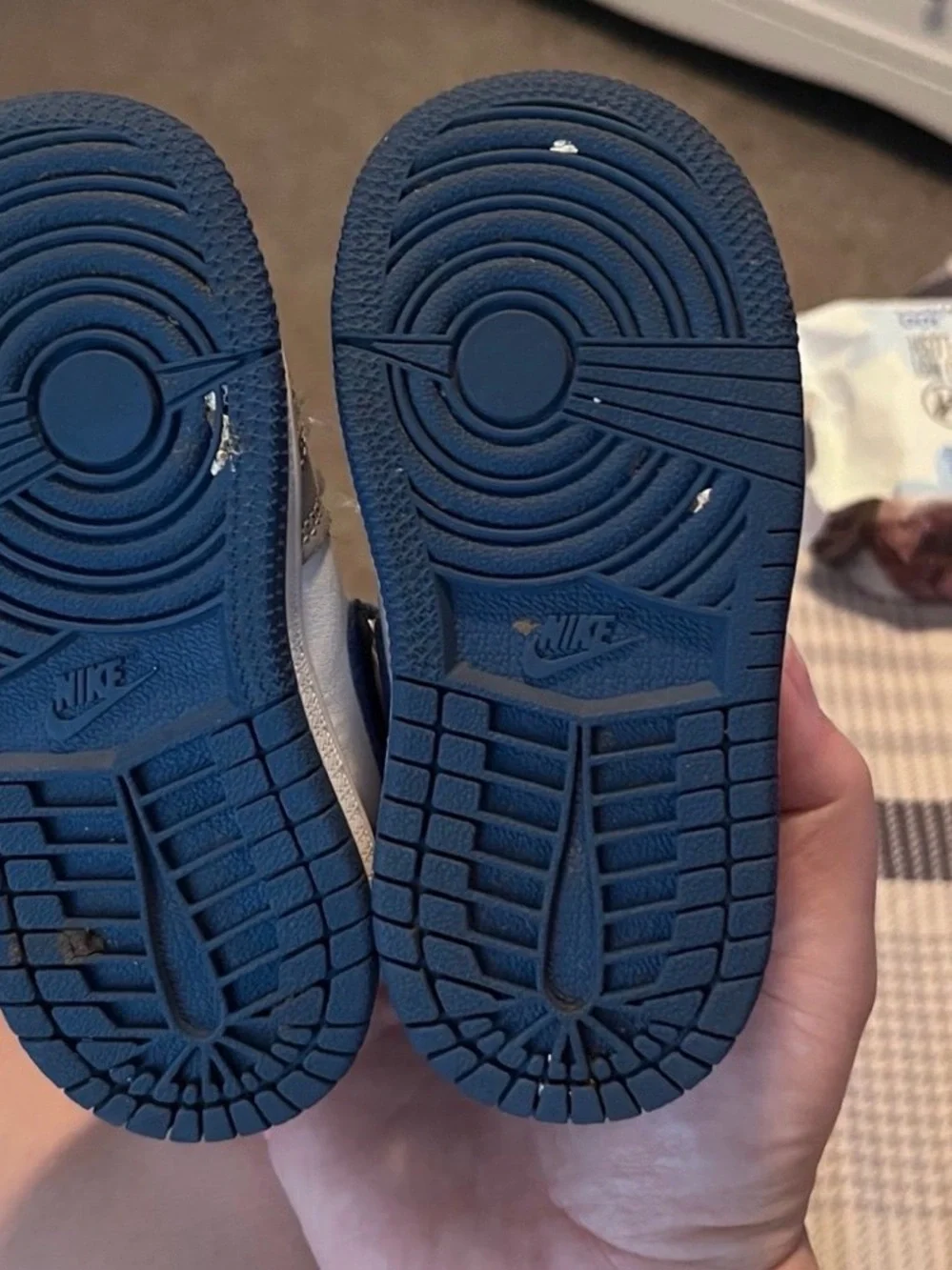 Nike Air Jordan 1 Mid TD “Cement Grey/True Blue”